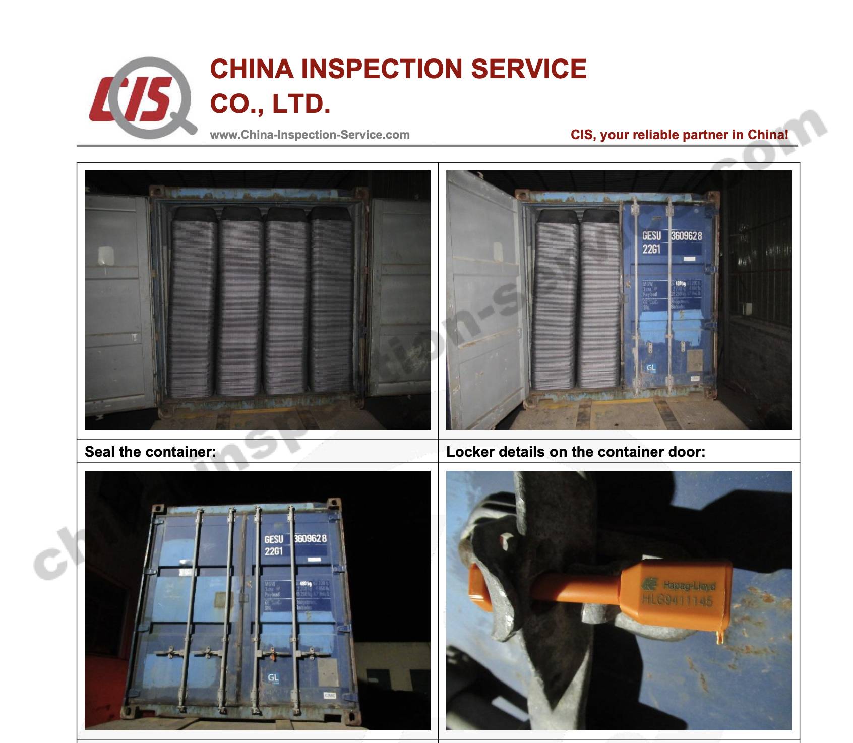 container loading supervision process